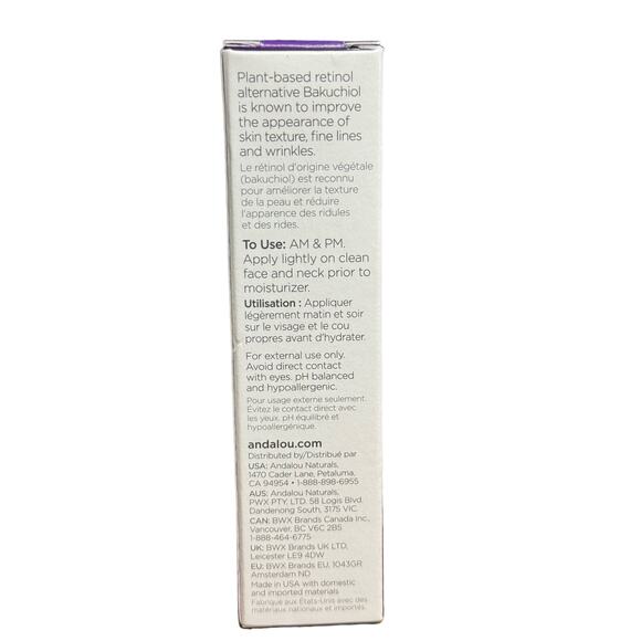 Andalou Naturals - Rejuvenating Serum Plant Based Retinol Alt- 1 fl oz. - Picture 3 of 5